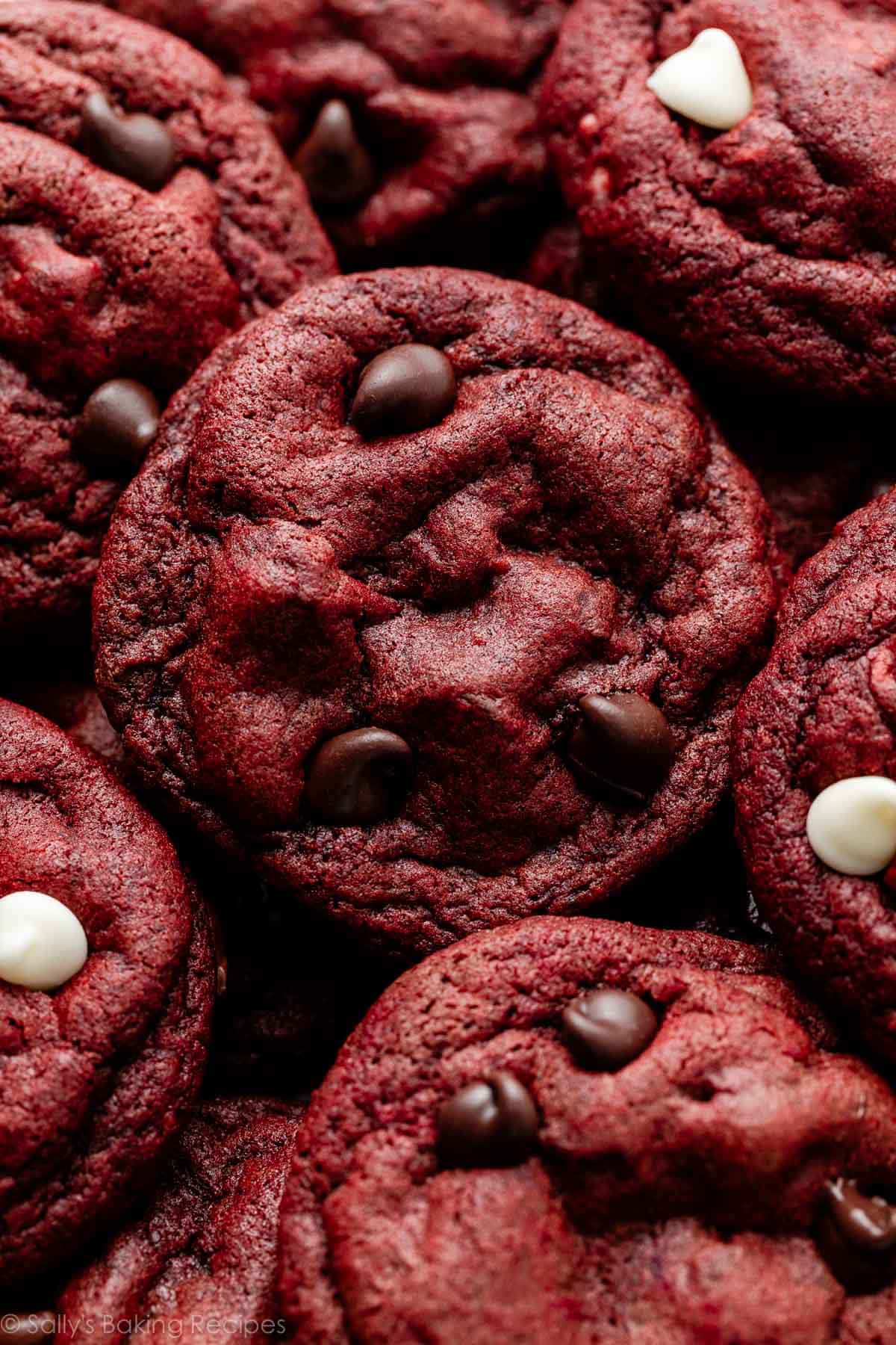 Perfect Red Velvet Cookies: White Chocolate & Cake-Like Texture